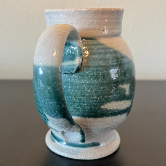 Handcrafted Drip Glaze Pottery Mug ~ Door County, Wisconsin ~ Artist Signed - Picture 4 of 7